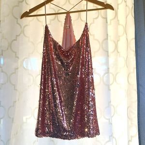 ❤️ Rose gold holiday top